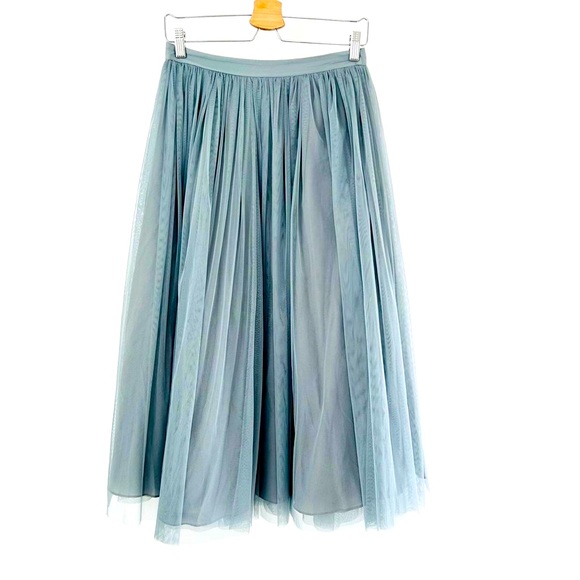 ASOS Dresses & Skirts - ASOS womens Tulle Midi Skirt UK 10 Dove Grey Tutu fairycore fairy glam